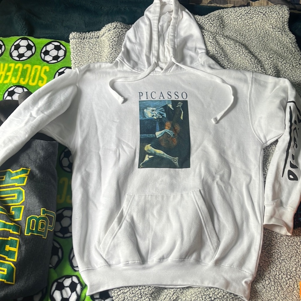 White Picasso Hoodie